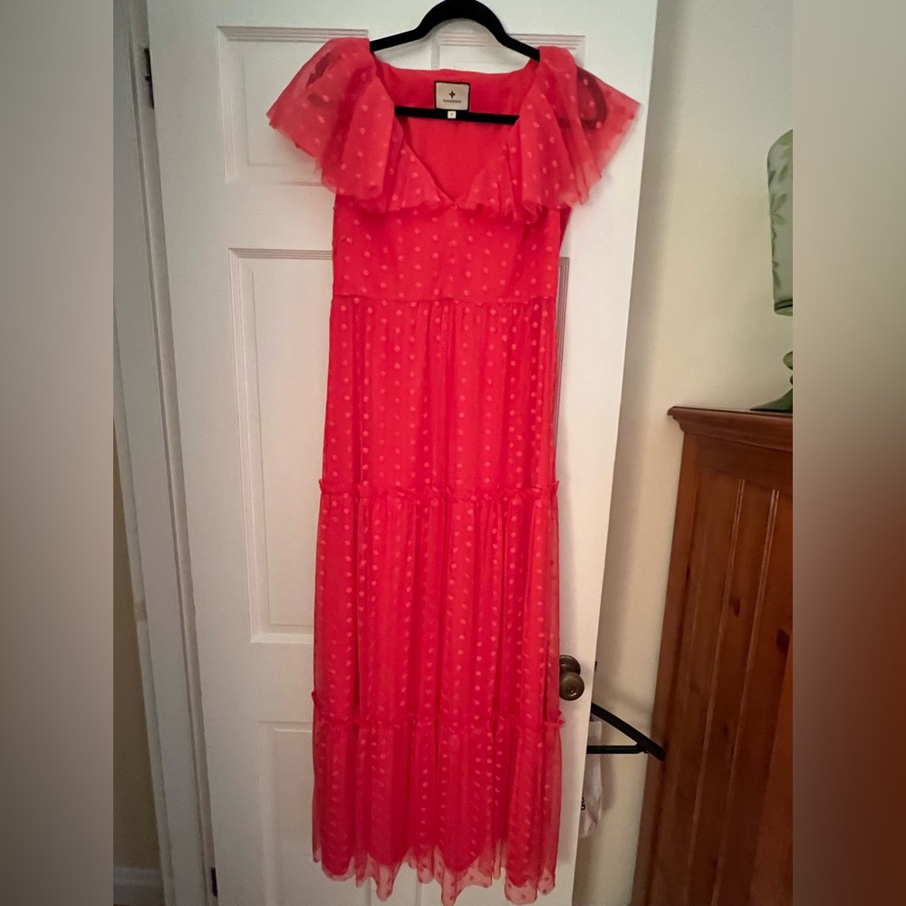 Tuckernuck Giselle Tulle Gown in Poppy Size S